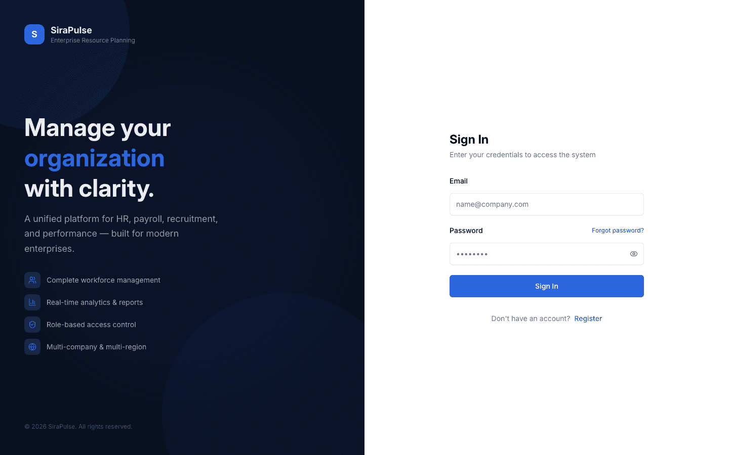 Secure sign-in portal